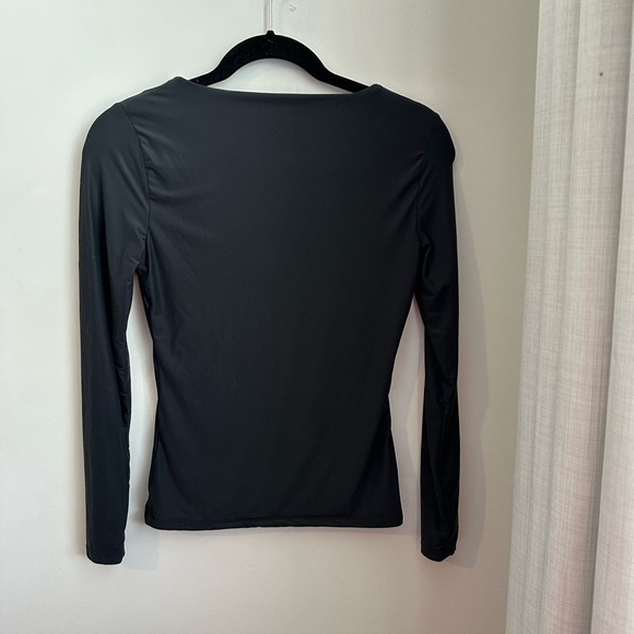 Abercrombie Soft Seamless Long-Sleeve Square-Neck Top - Picture 4 of 7